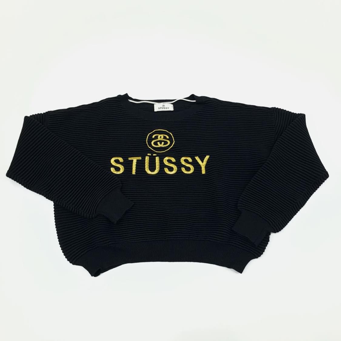 (CS584)S-M 스투시 ss링크로고 크롭 니트 스웨터knit여성 상품이미지2