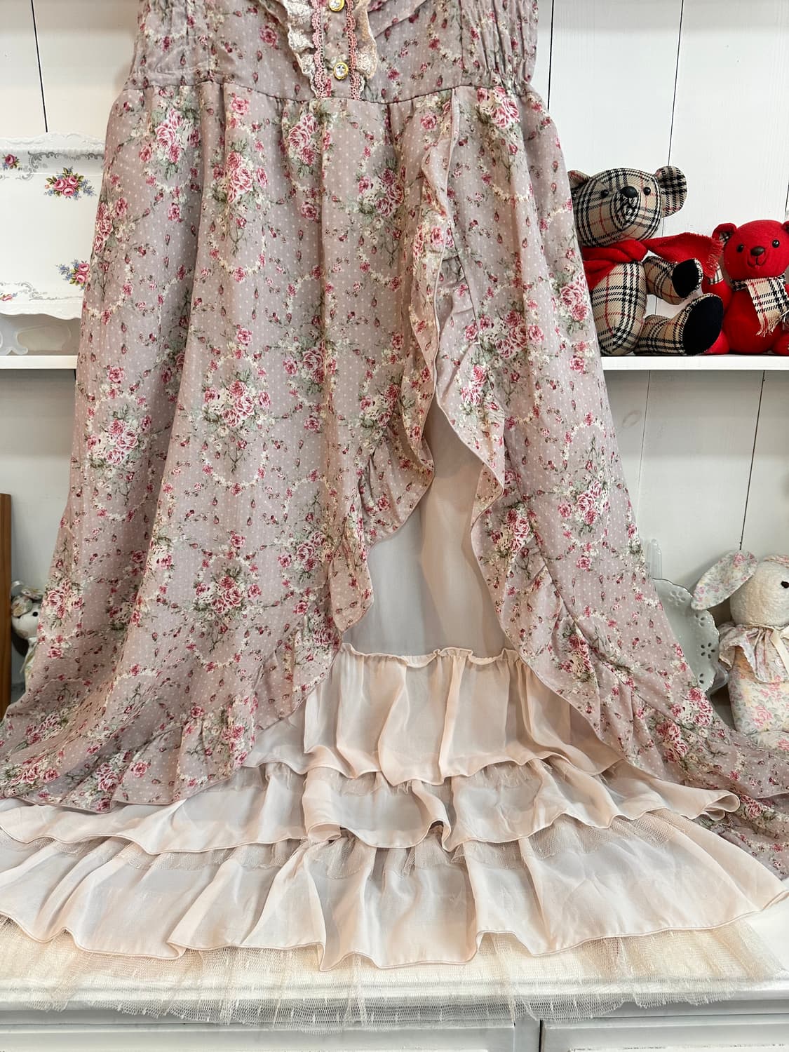 axes femme(악시즈팜) 로즈가든 플라워 쉬폰원피스 상품이미지2