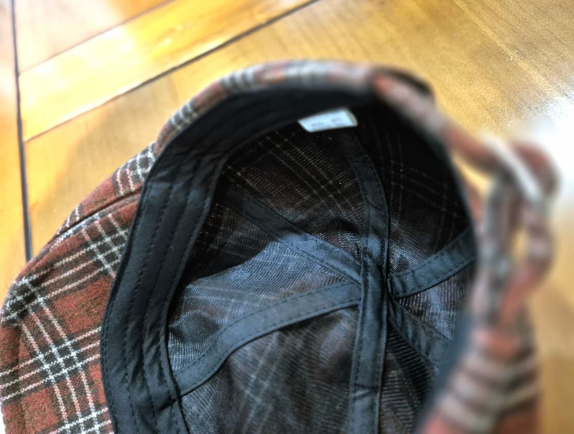 브라운 체크 헌팅캡 상품이미지6