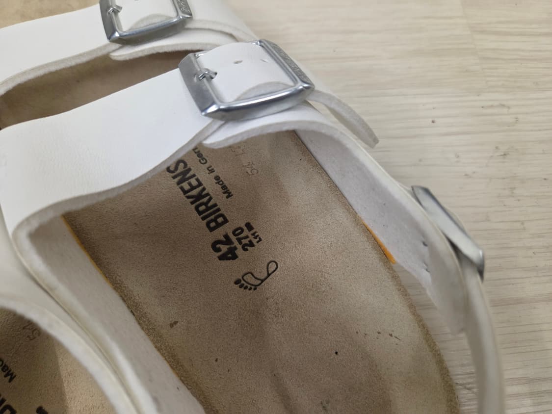 버켄스탁 샌들 화이트 42사이즈 상품이미지3