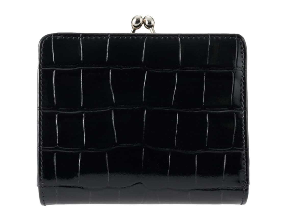 비비안 웨스트우드 크로커다일 엠보스드 프레임 포켓 월렛 블랙 상품이미지3