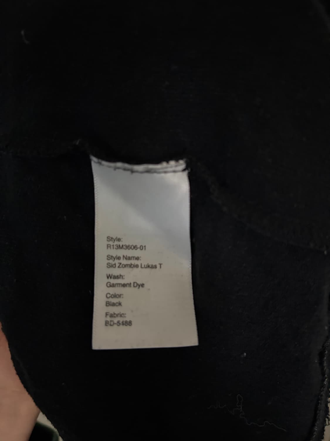 R13 / 좀비 티셔츠 / L 상품이미지5