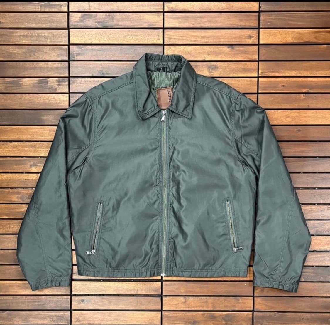 로버트 콤스톡 나일론 카키 자켓 상품이미지1