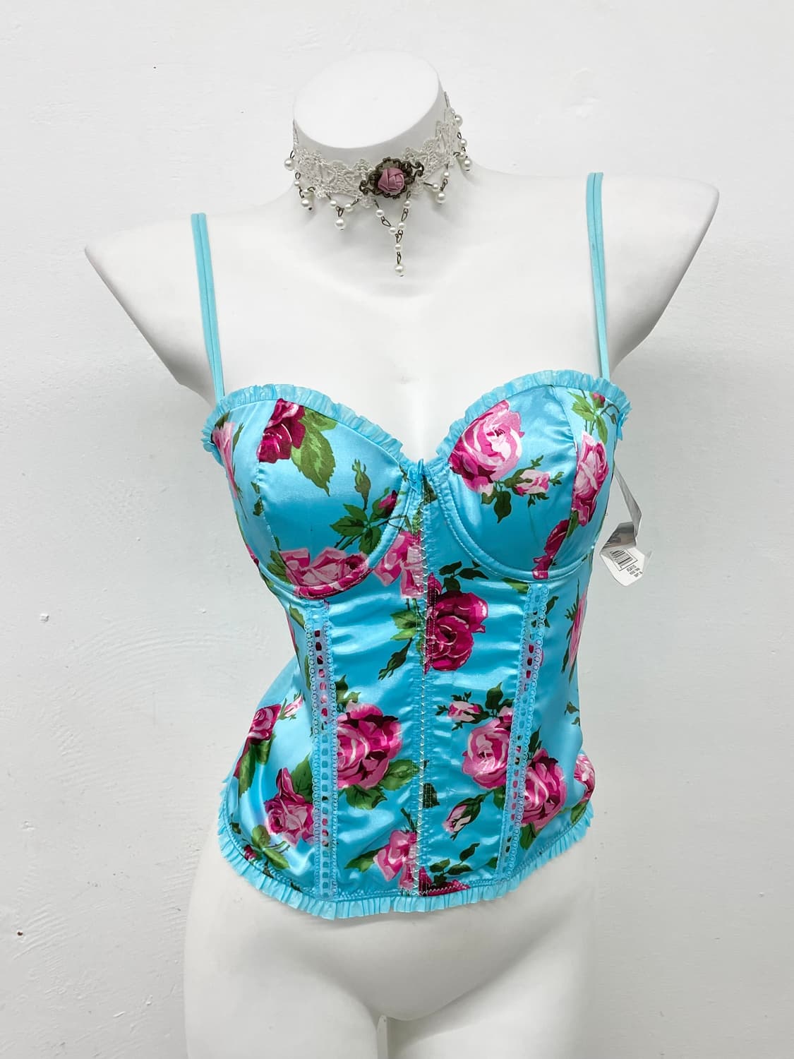 페어리 플로럴 새틴 코르셋 상품이미지1