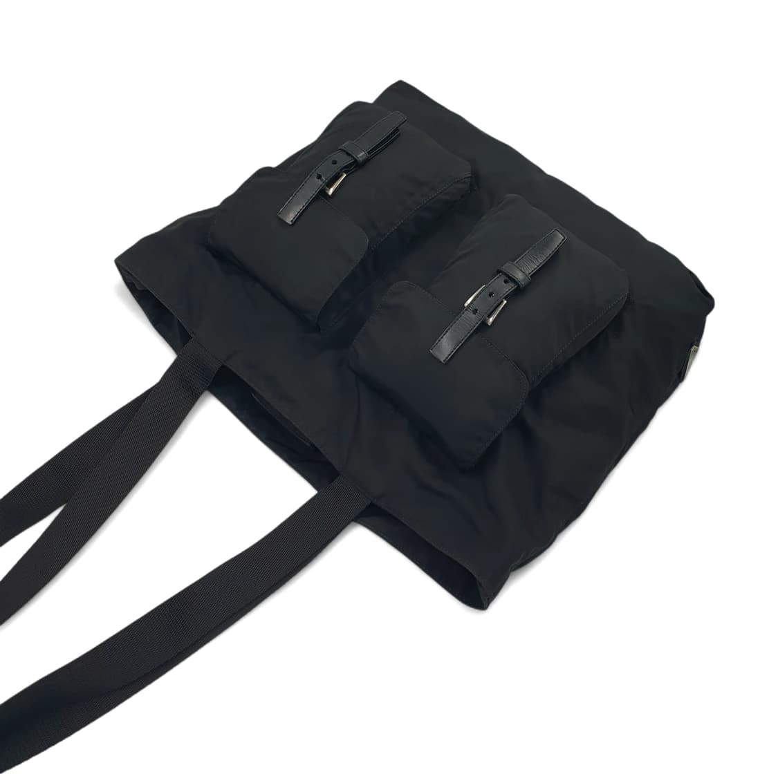 프라다 삼각로고 리나일론 투포켓 숄더백 쇼퍼백 상품이미지4