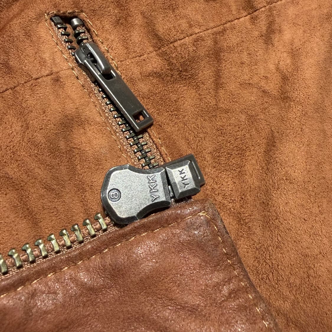 독일 피터 한 고트레더 스웨이드 봄버 자켓 XL 상품이미지3