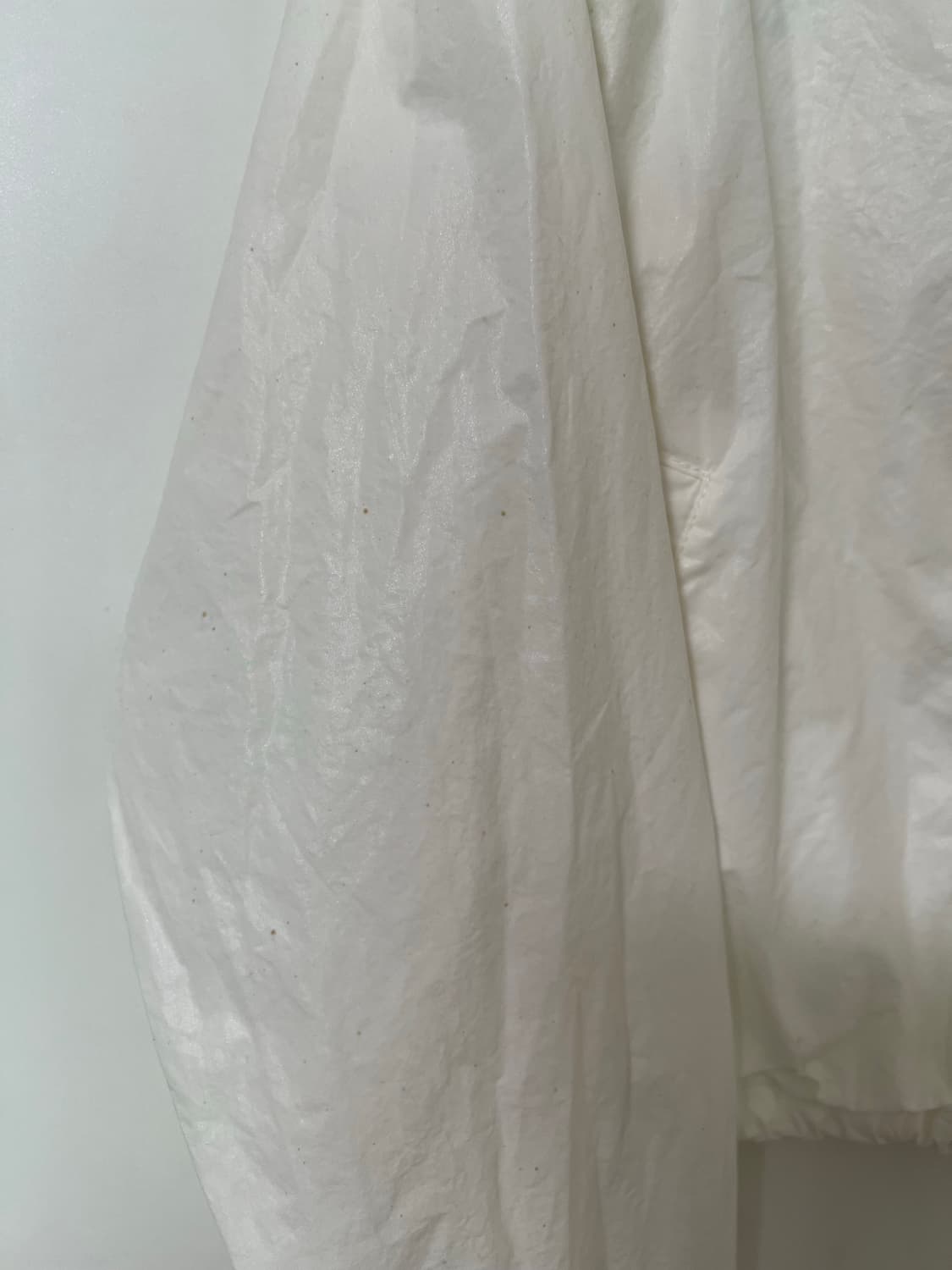 마뗑킴 크롭 후디 코팅 점퍼 아이보리 상품이미지5