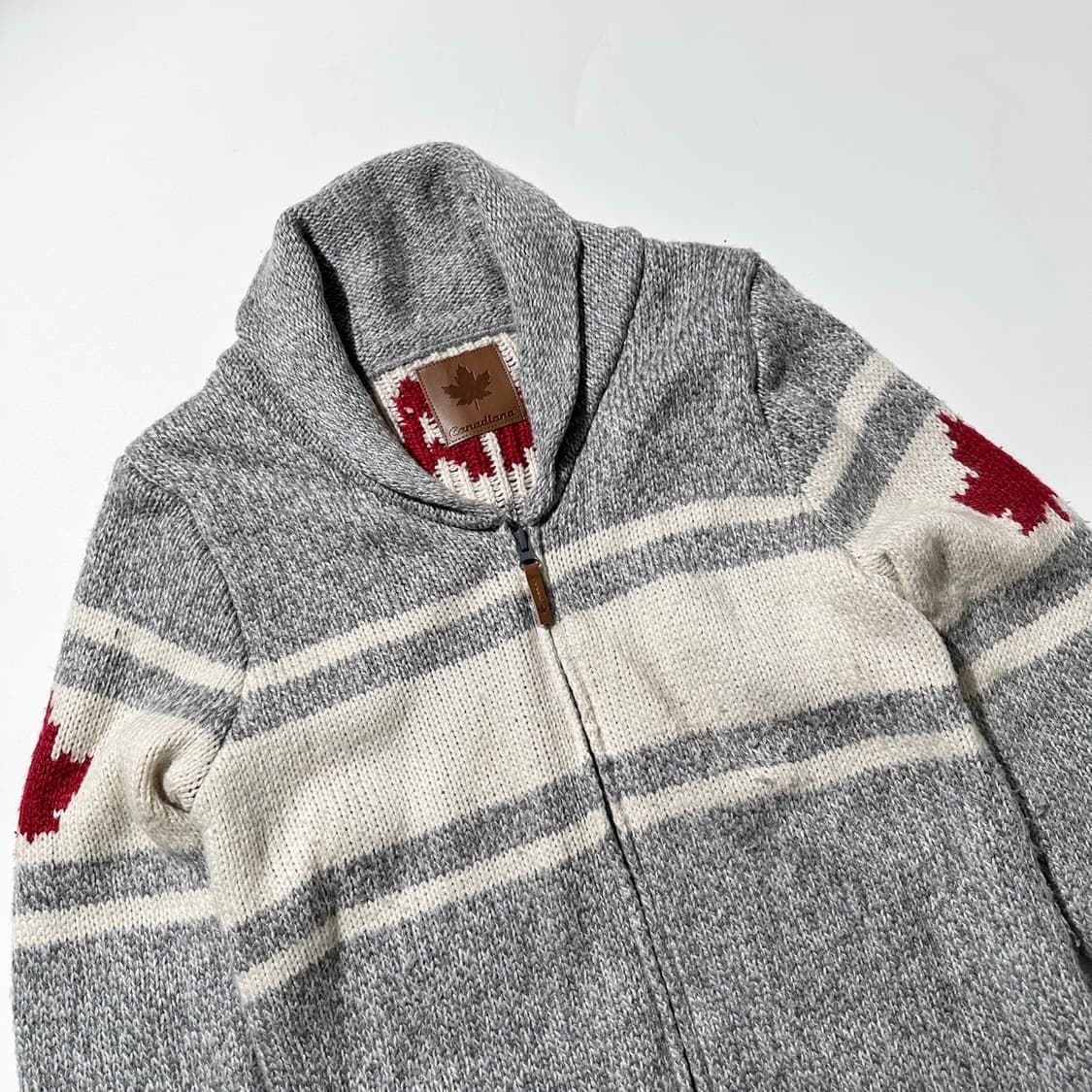 Canadiana 코위찬 스키 숄카라 니트 가디건 상품이미지4