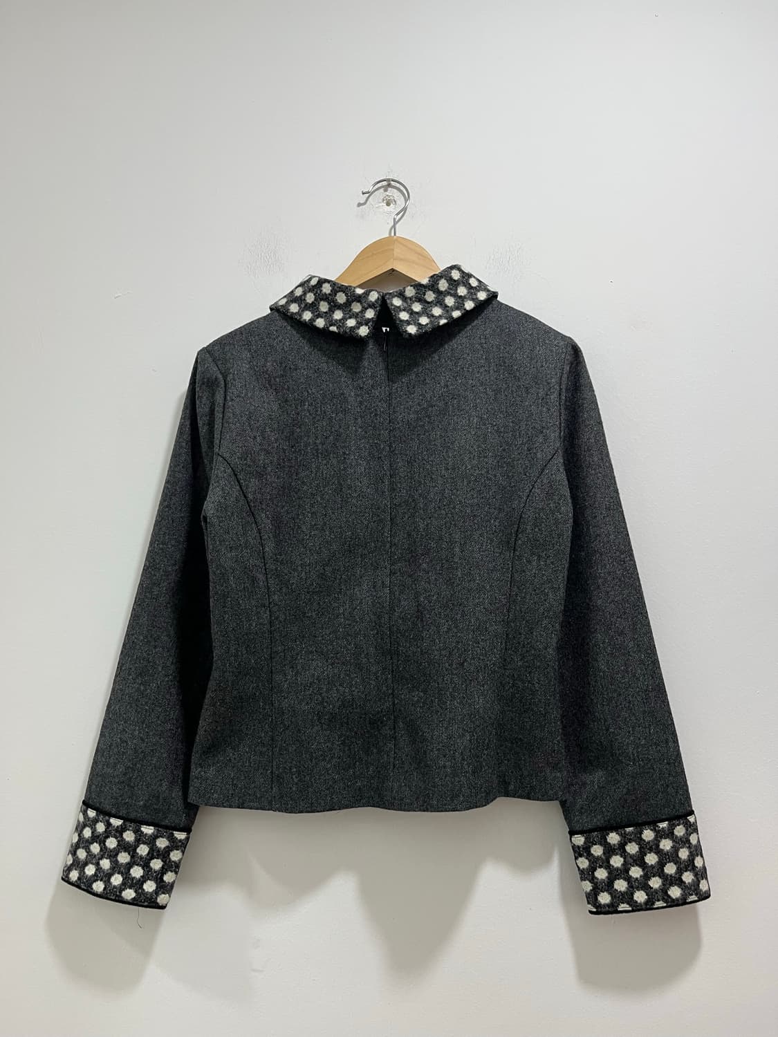 일본 빈티지 도트 모 블라우스 상품이미지6