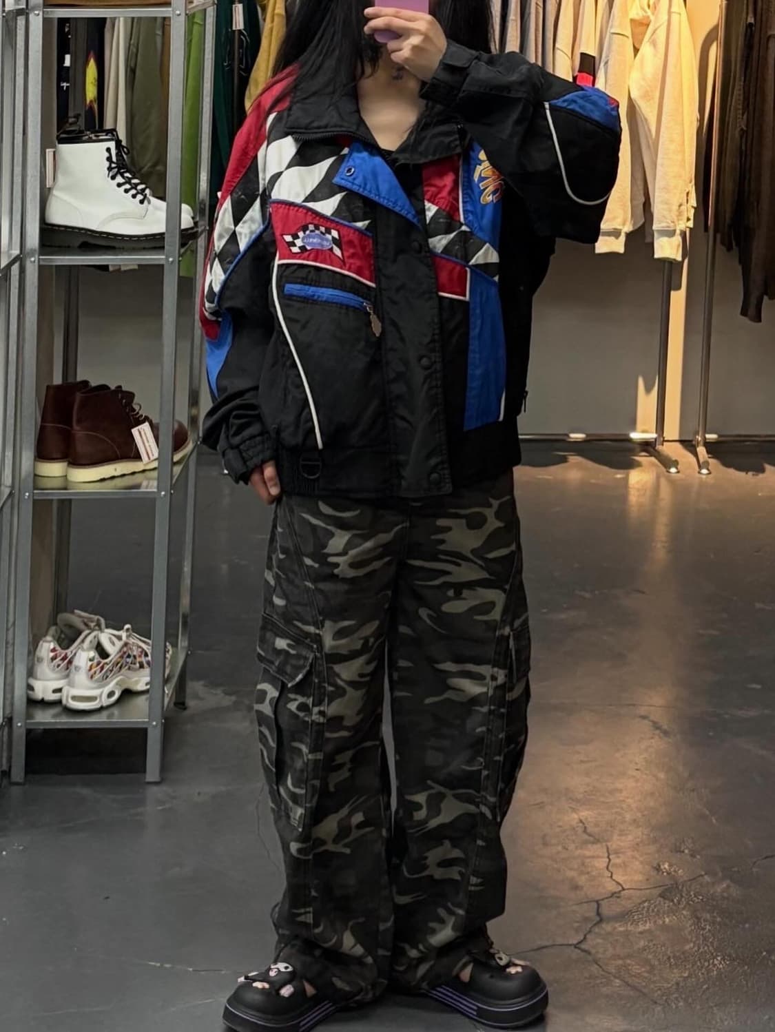 빈티지 Look well 레이싱 봄버 재킷A1901 상품이미지1