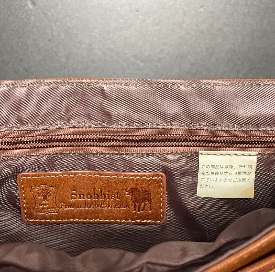 snobbist 버팔로 레더 크로스백 made in japan 상품이미지8