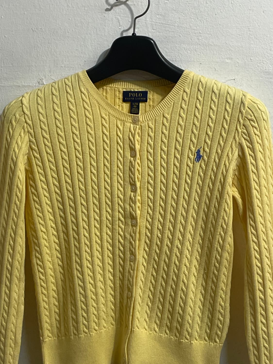 폴로 랄프로렌 옐로우 케이블 니트 가디건 상품이미지2