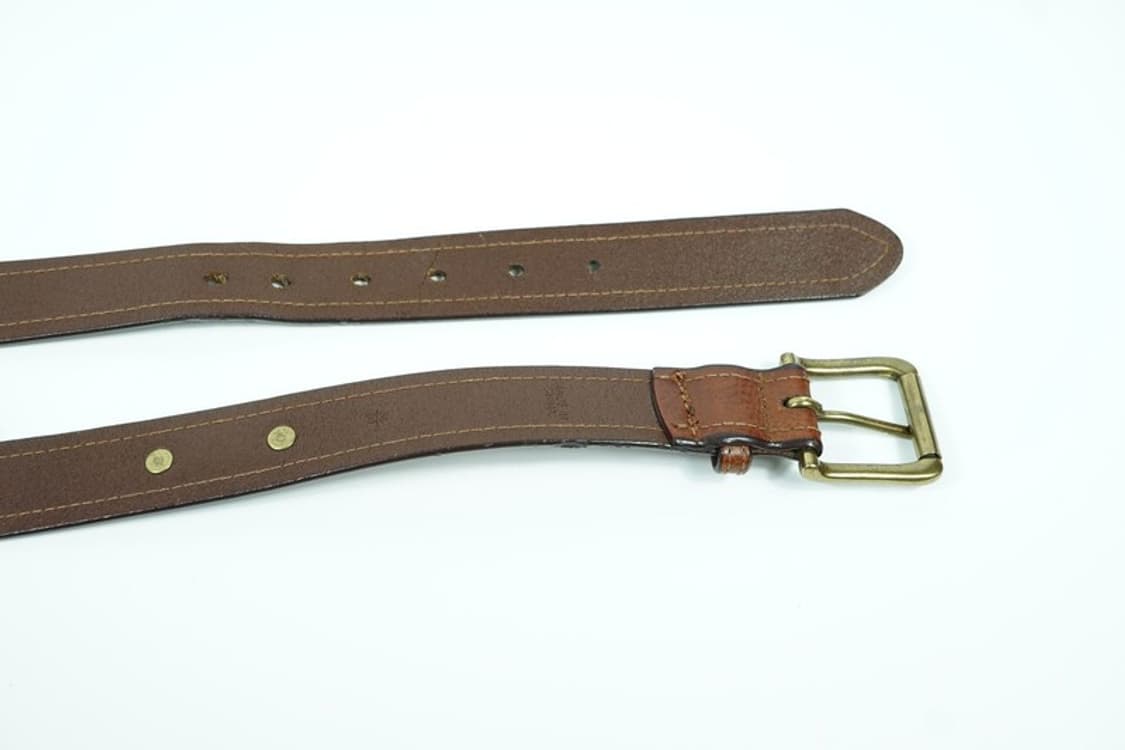 폴로 랄프로렌 골드 플레이트 로고 빈티지 레더 벨트 상품이미지6