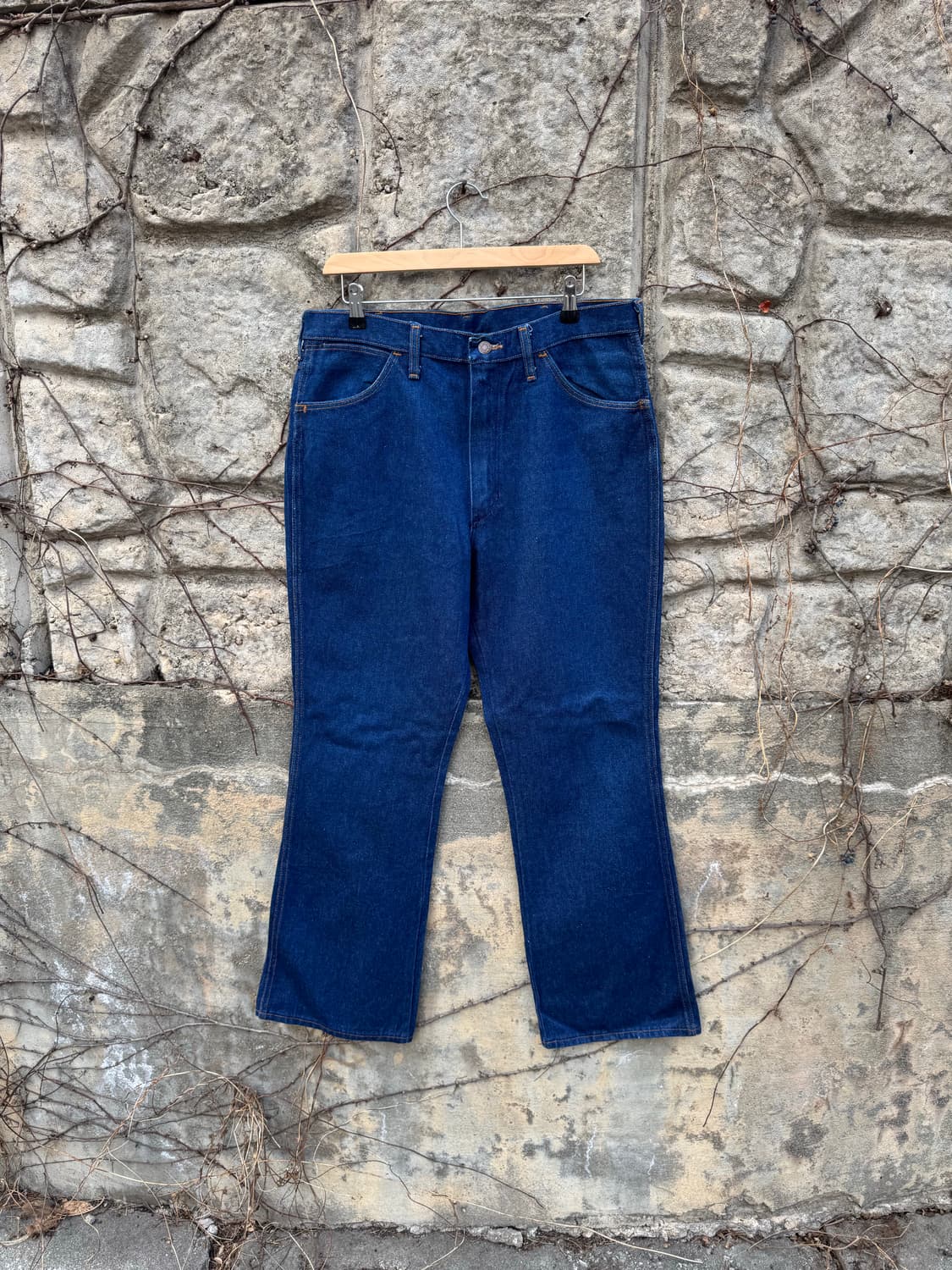 80s 랭글러 빈티지 945den 카우보이컷 고온스 데님 팬츠 부츠컷 상품이미지1