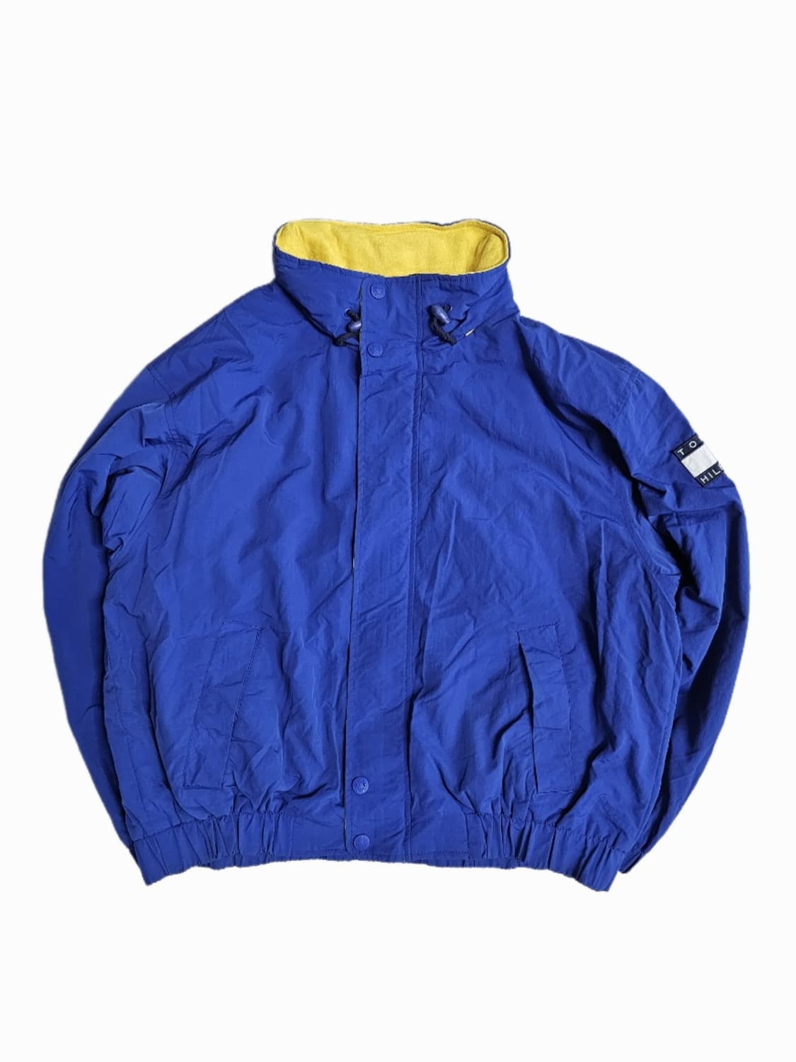 90s 빈티지 올드스쿨 타미힐피거 후리스 안감 바람막이 XXL 상품이미지1