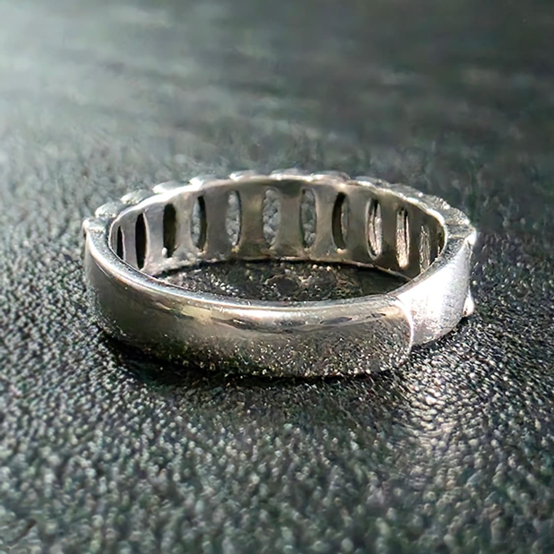 Duat 실버 남자 엔틱 빈티지 명품 고대 뼈 반지 상품이미지4