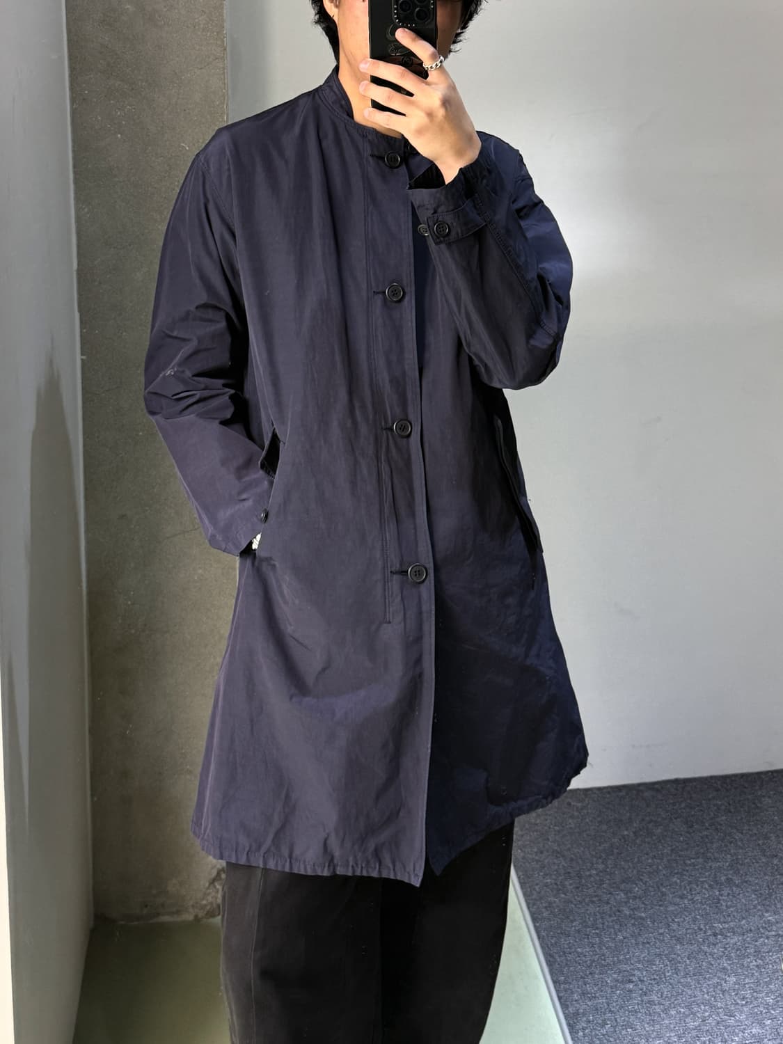 스틸바이핸드 14AW 스탠드 카라 코트 상품이미지2