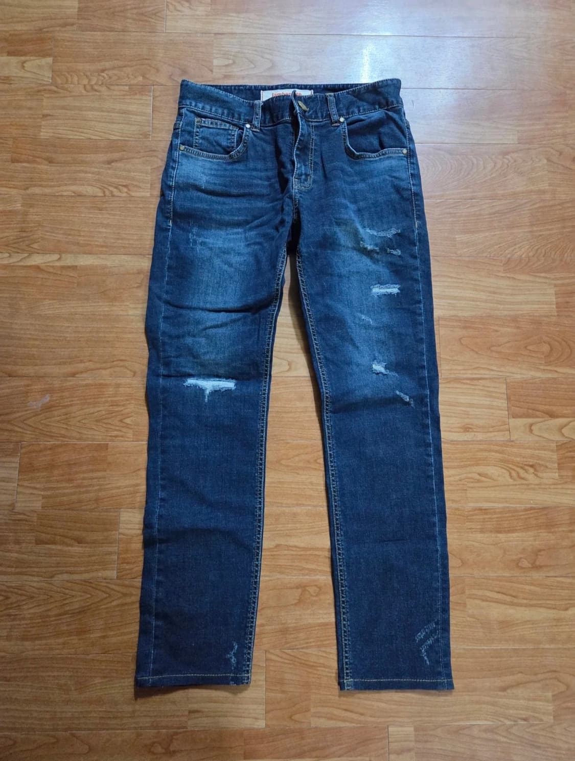 잠뱅이.데미지 워싱 청바지 상품이미지1