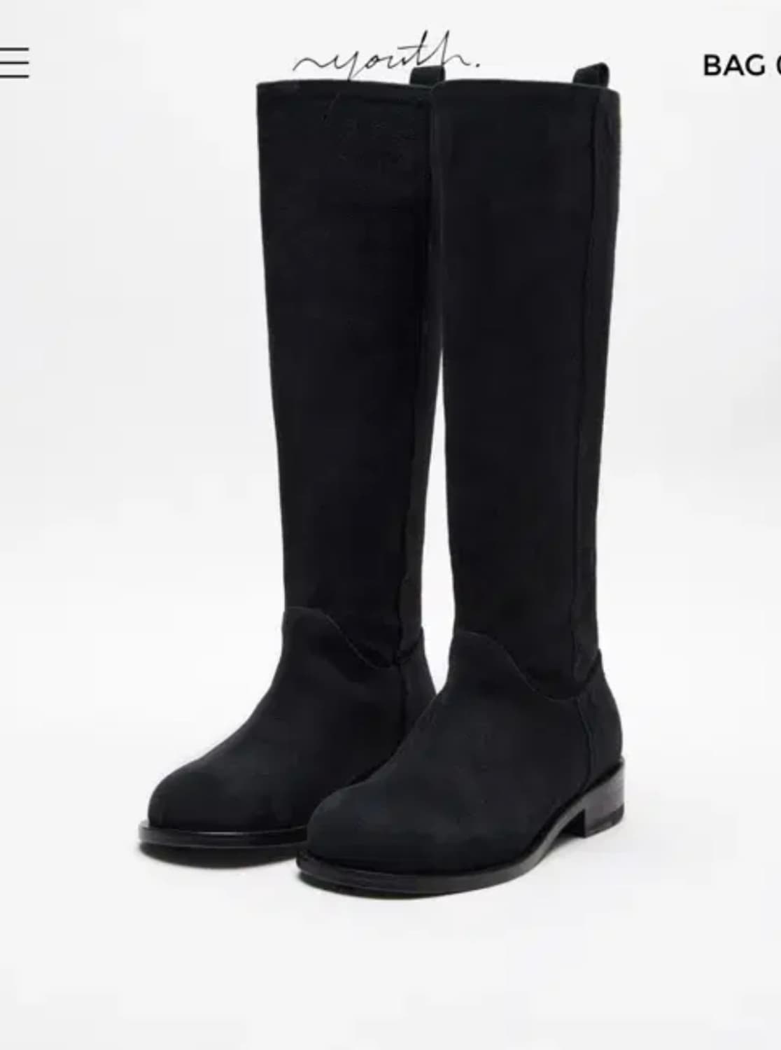 유스 부츠 YOUTH Knee-High Suede Boots 230사이즈 상품이미지3