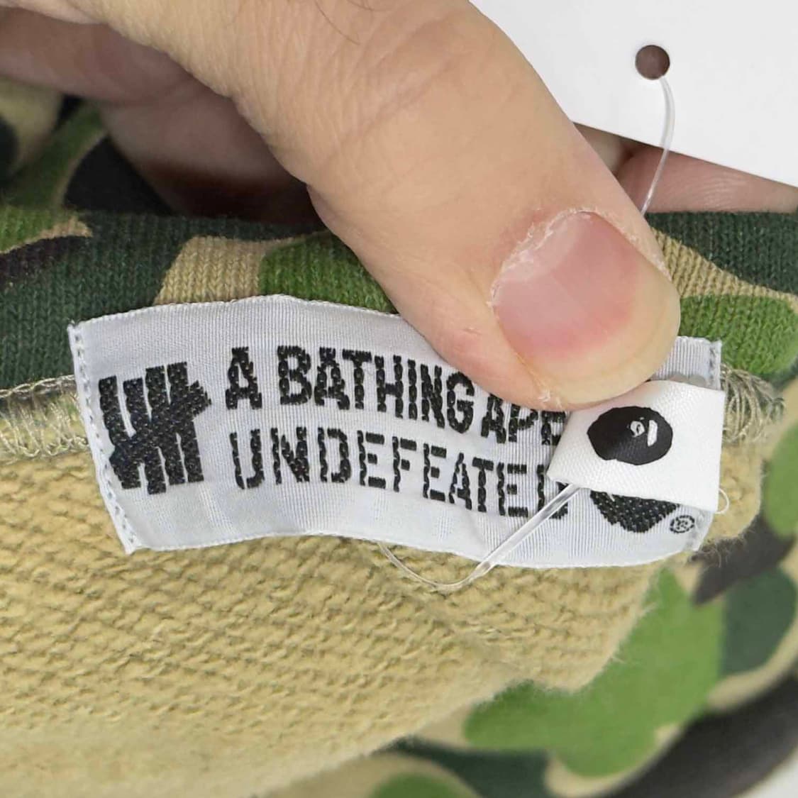 Bape X Undefeated 카모 후드 티셔츠 상품이미지5