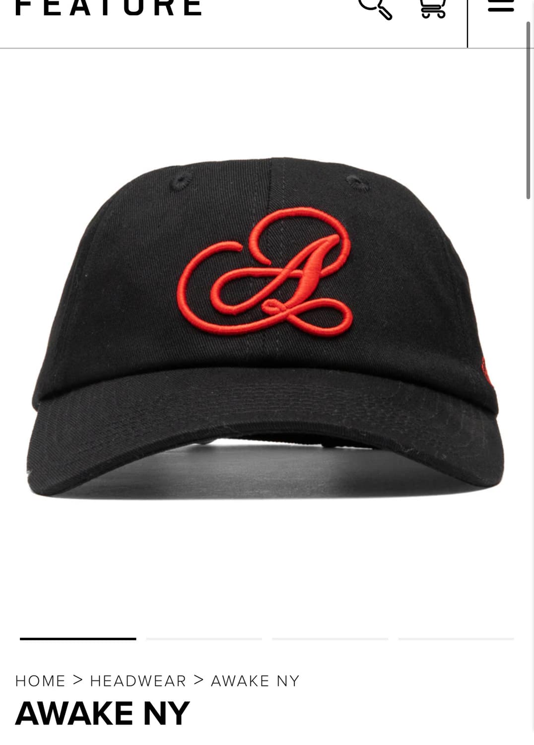 어웨이크 볼캡 상품이미지1