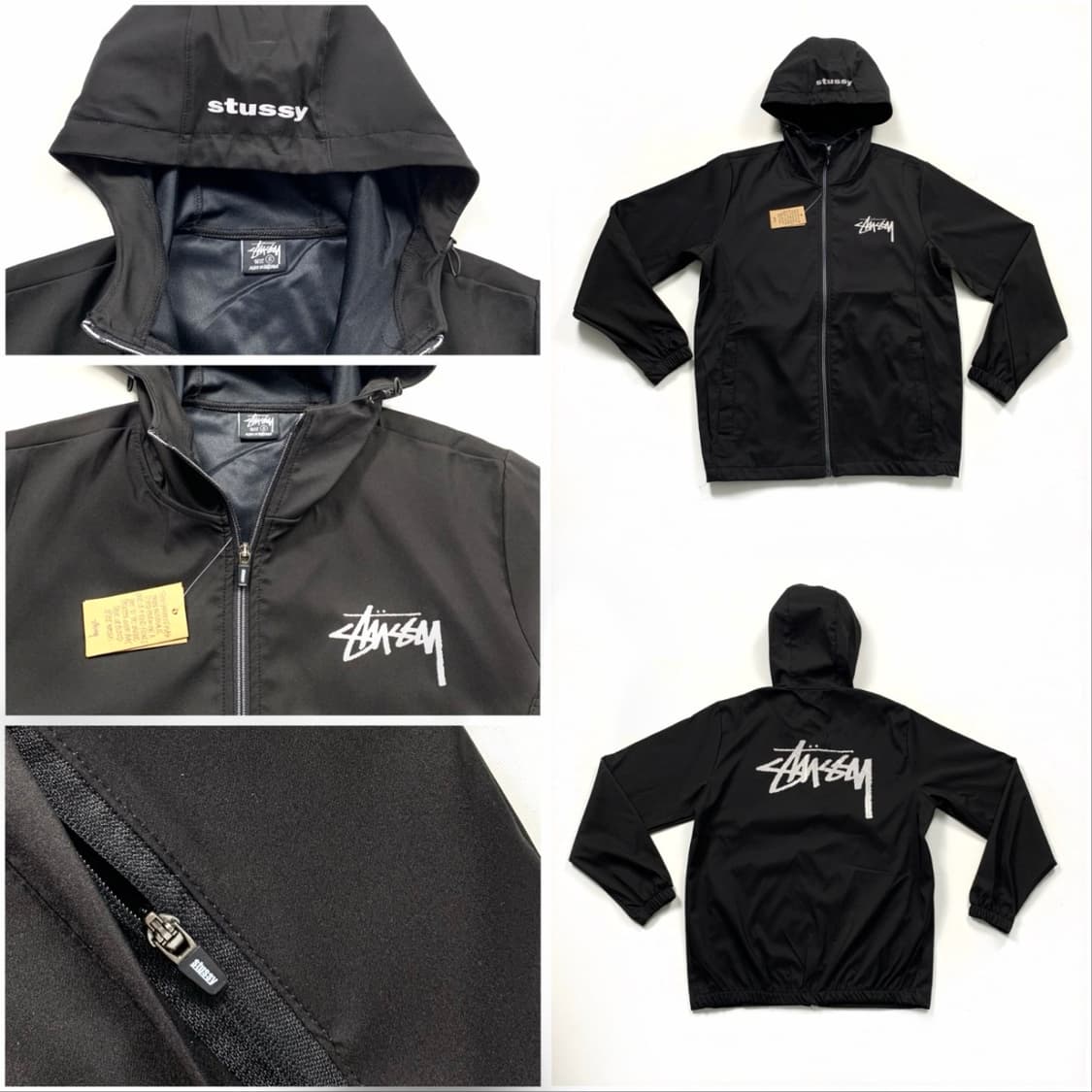 스투시 블랙 바람막이 후드 자켓 상품이미지2