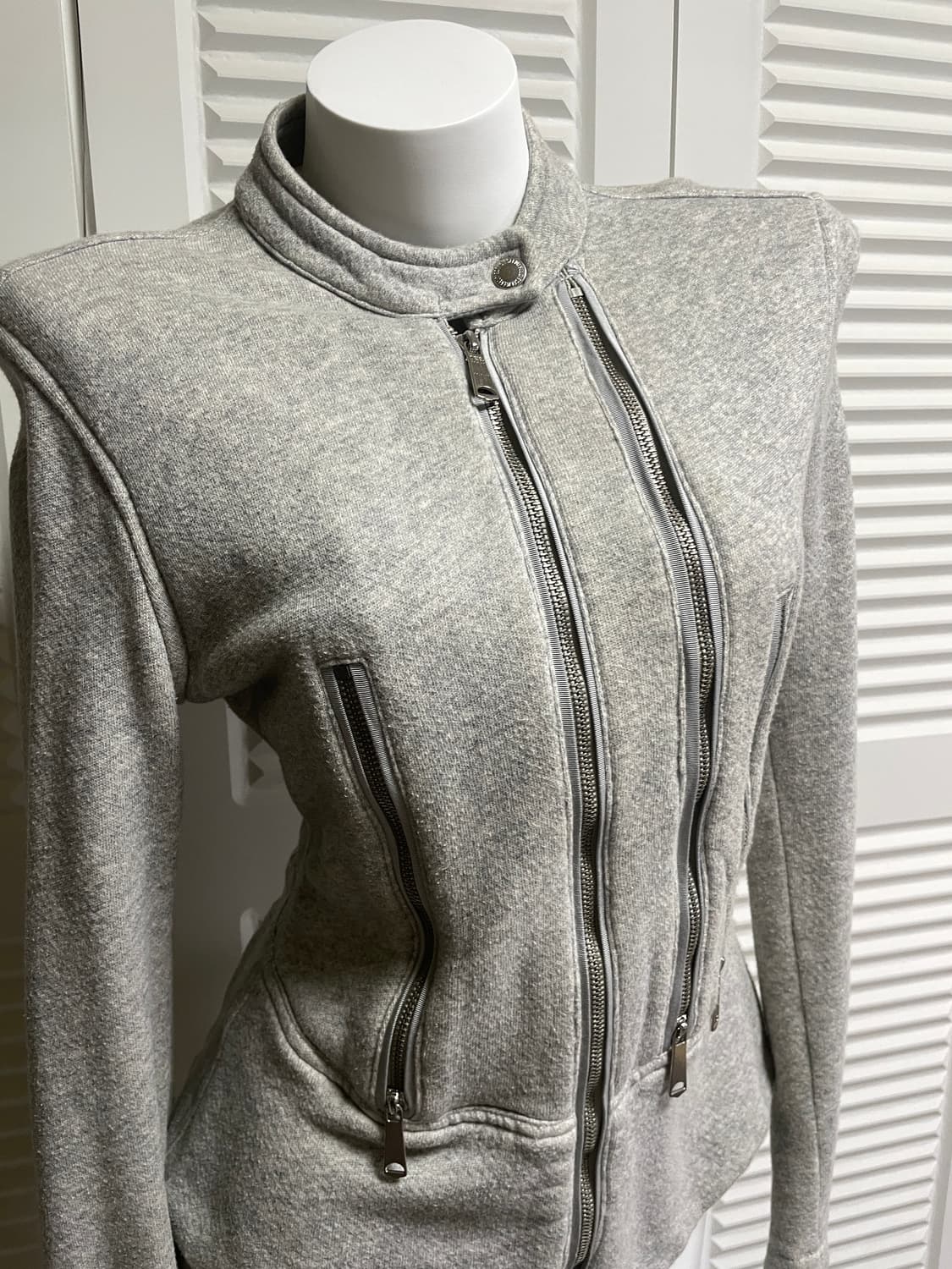 디젤 코튼 져지 자켓 멜란지그레이 S 상품이미지3