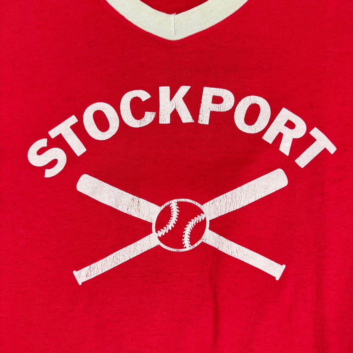 빈티지 80s Stockport 코튼 저지 티셔츠 Jersey Tee 상품이미지4