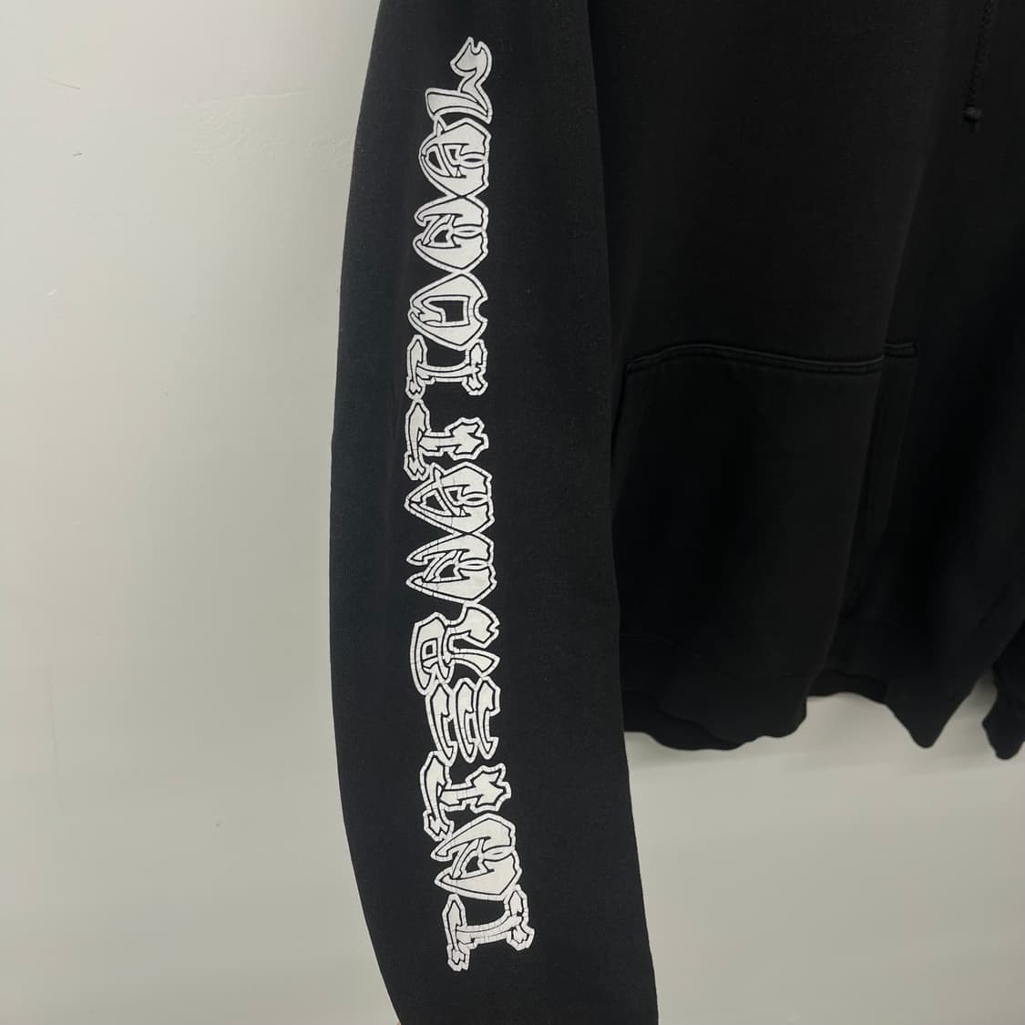 스투시 블랙 후드티 프린팅 남L 상품이미지6