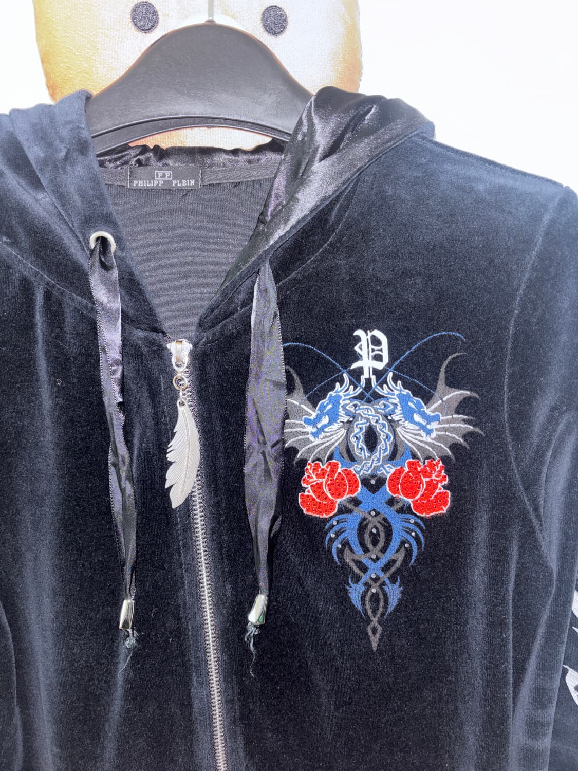 필립 플레인 벨벳 후드집업 원피스 상품이미지3