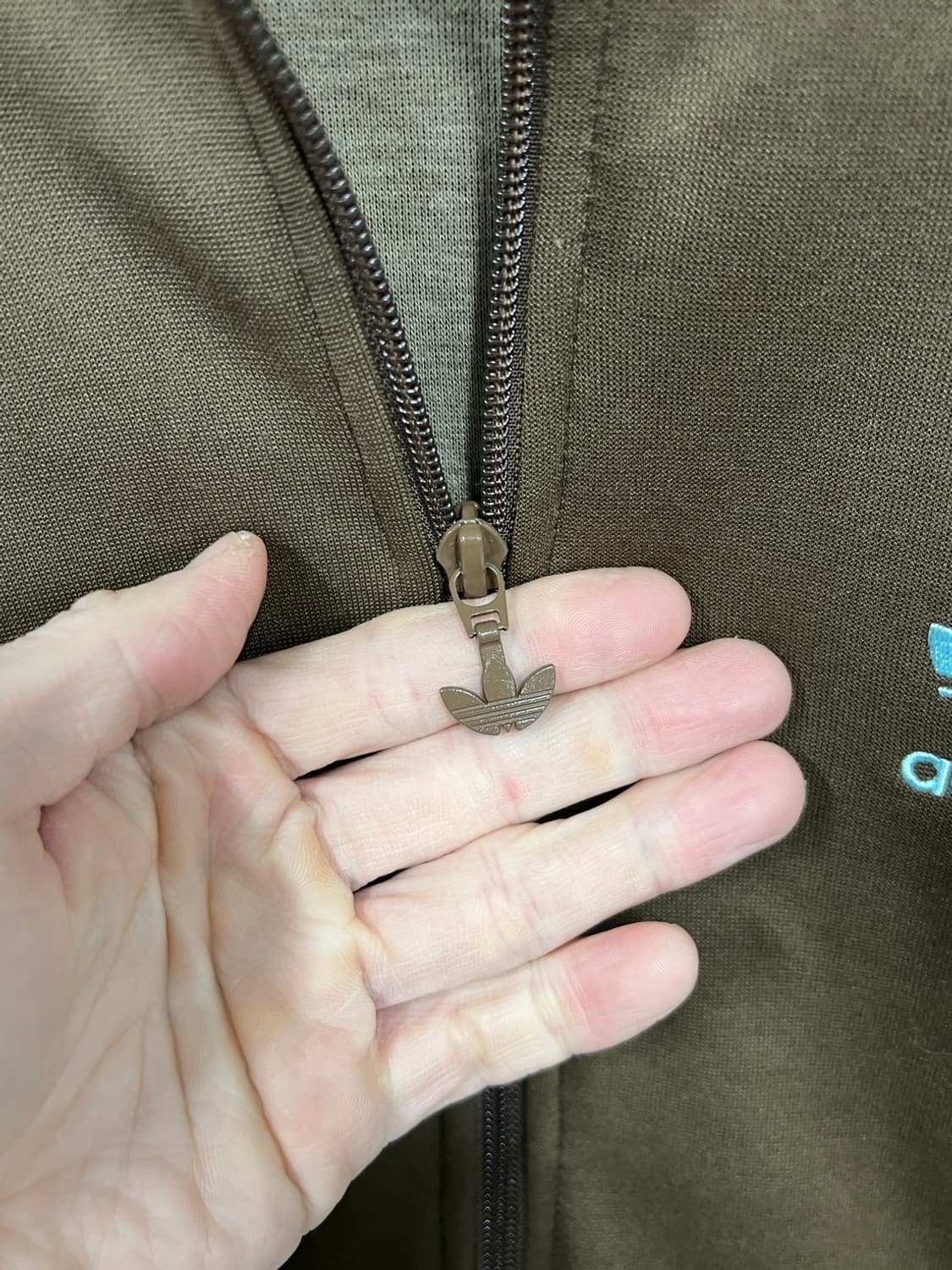 아디다스 트레포일 민트 브라운 져지 셋업 상품이미지3