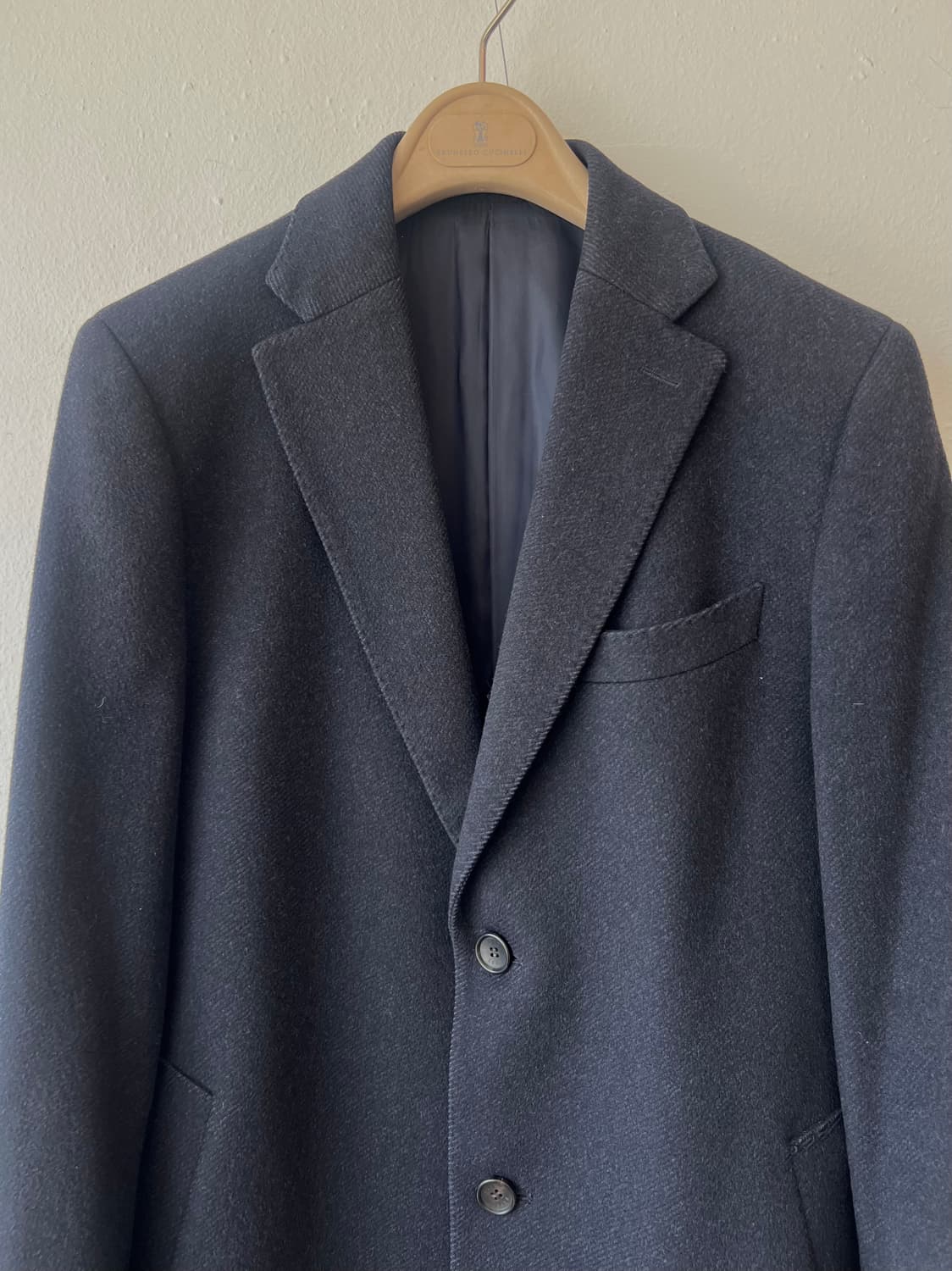 닥스 남성 다크네이비 울캐시미어코트 싱글하프코트 상품이미지2