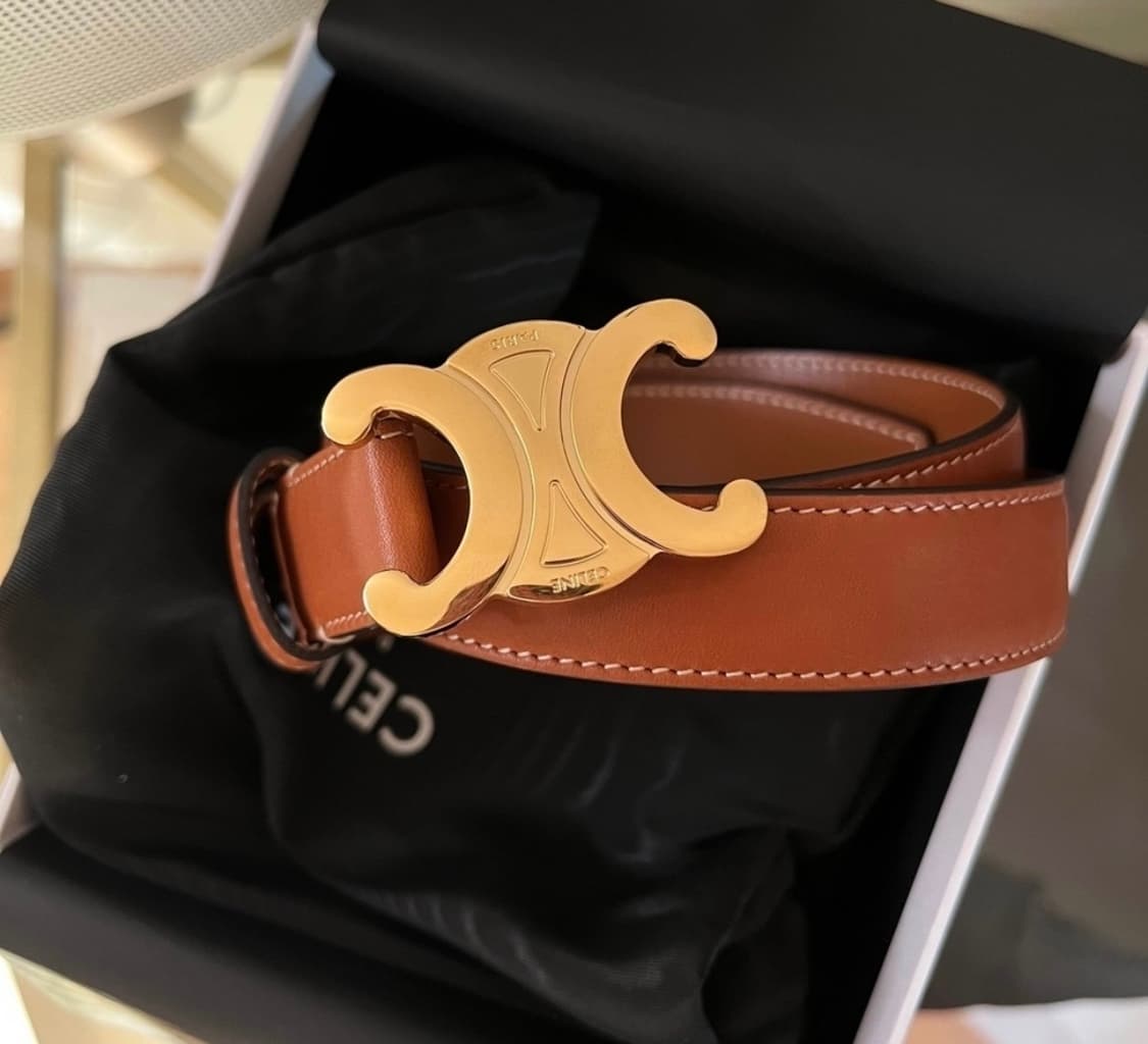 셀린느 트리옹프 벨트 M 탄 75 상품이미지1