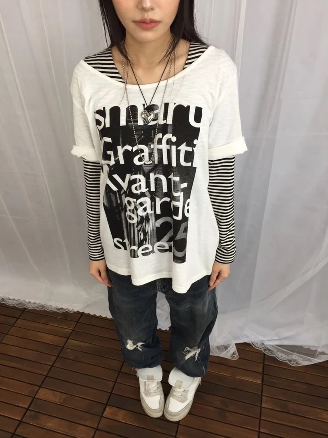 Burnside Ave Graphic Tee White 상품이미지3