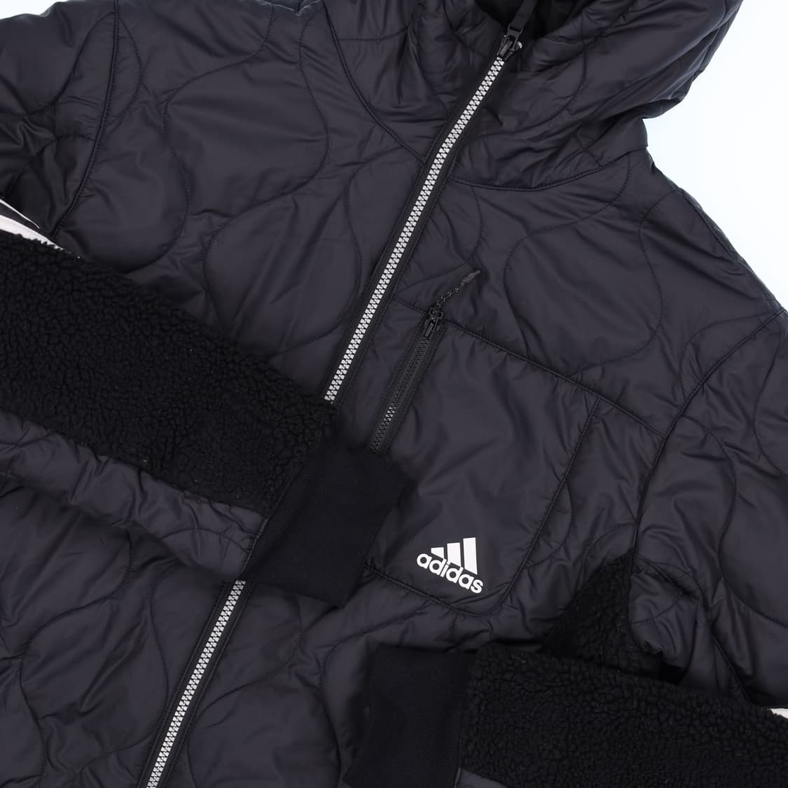 [M] 아디다스 오리지날 하이브리트 퀄팅 패딩 플리스 자켓 N6861 상품이미지3