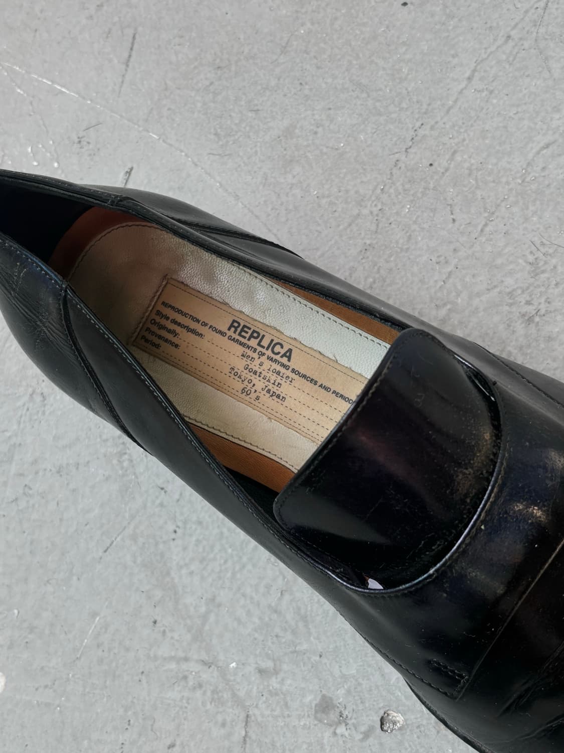 마르지엘라 고트 레더 재패니즈 로퍼 상품이미지8