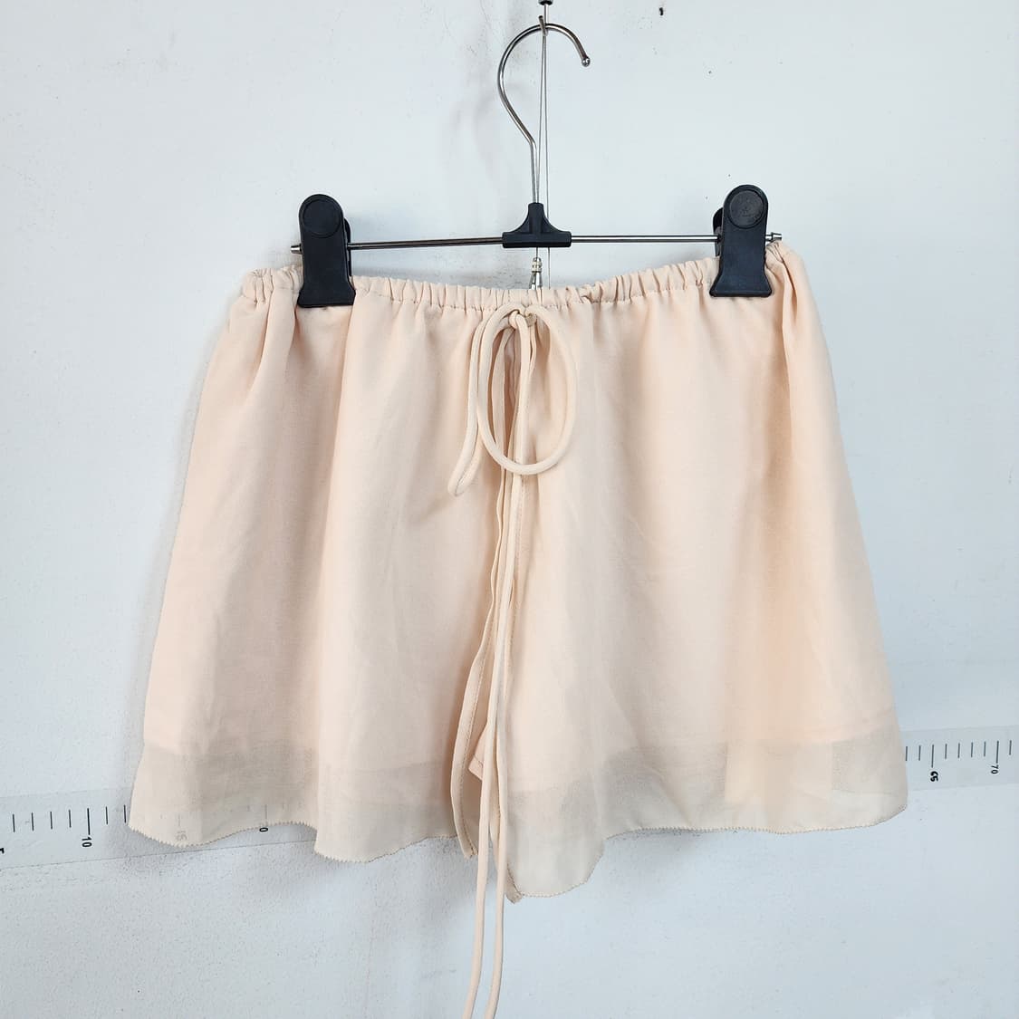 수입 시스루 아이보리 반바지 상품이미지1