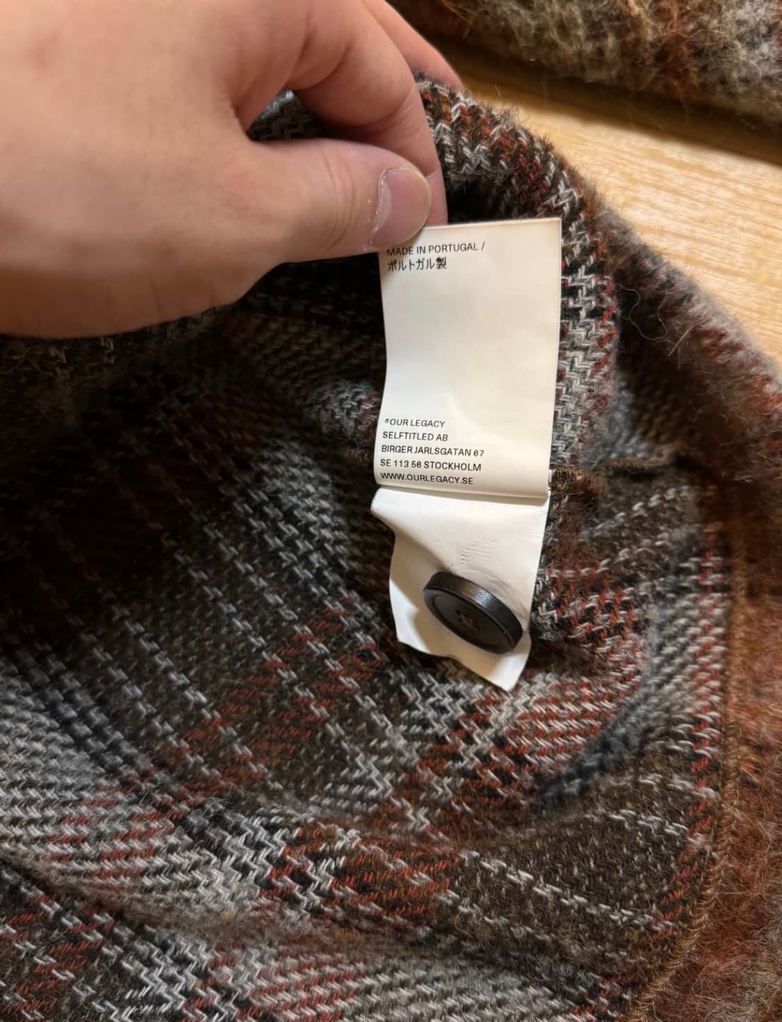 [46] 아워레가시 모헤어 가디건 어멘트 체크 상품이미지7