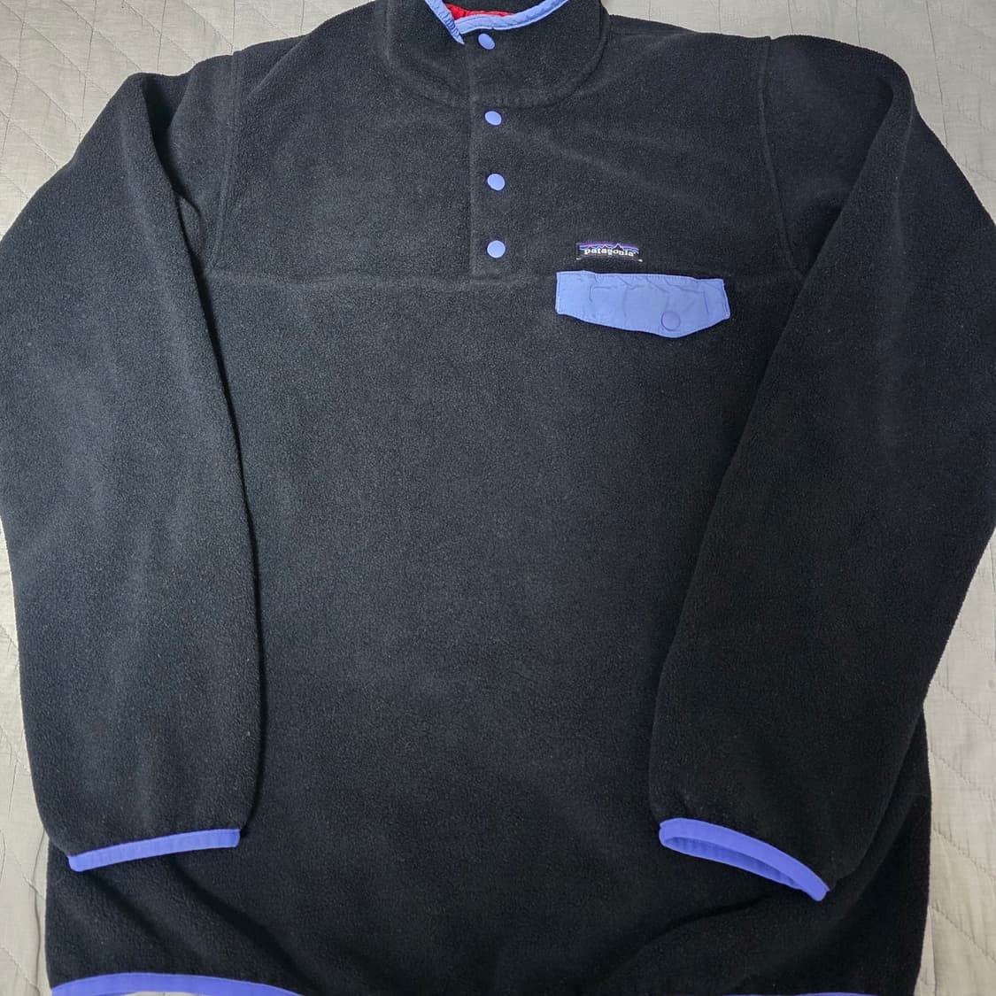 [W/L] 빈티지 파타고니아 신칠라 플리스 스냅 풀오버 블랙 상품이미지2