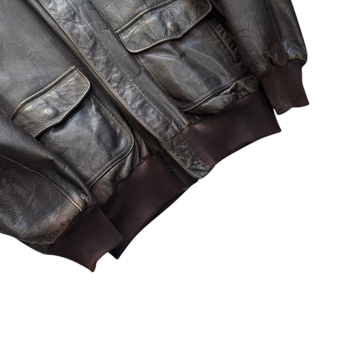 [105] 80's LL Bean A2 봄버 레더 자켓 상품이미지4