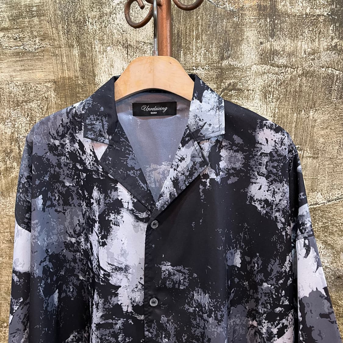 빈티지 오버사이즈 패턴 셔츠 상품이미지2