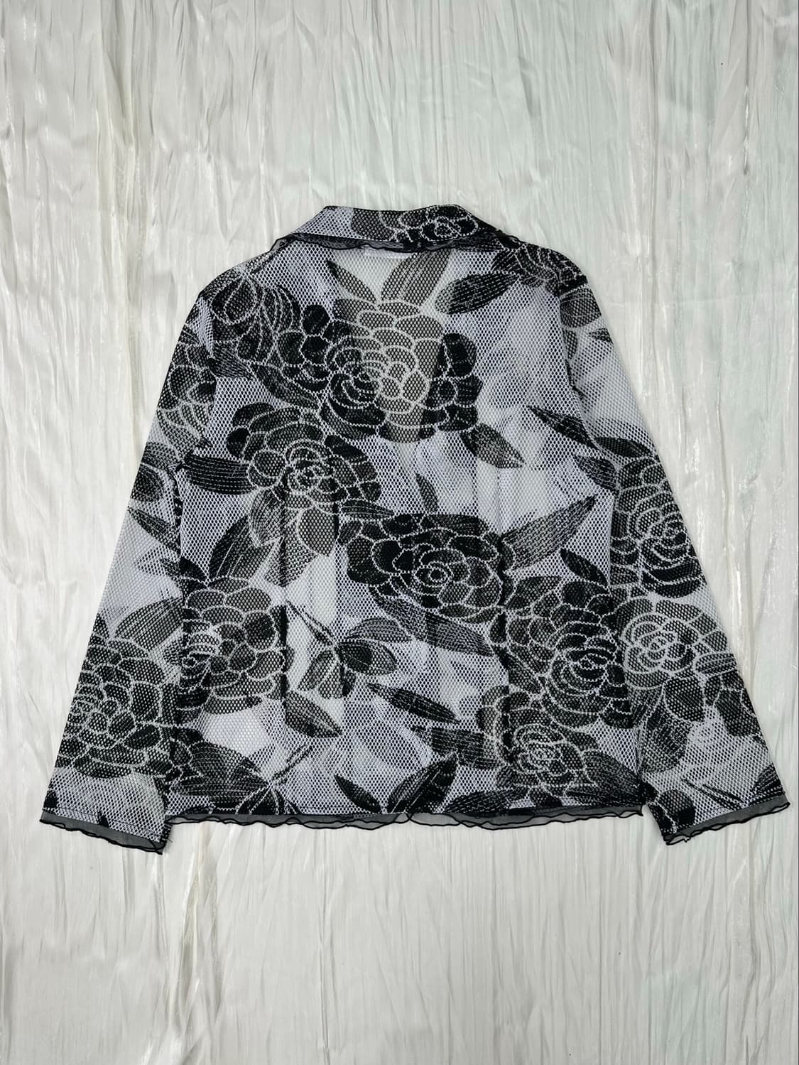 Black rose net jacket 상품이미지7