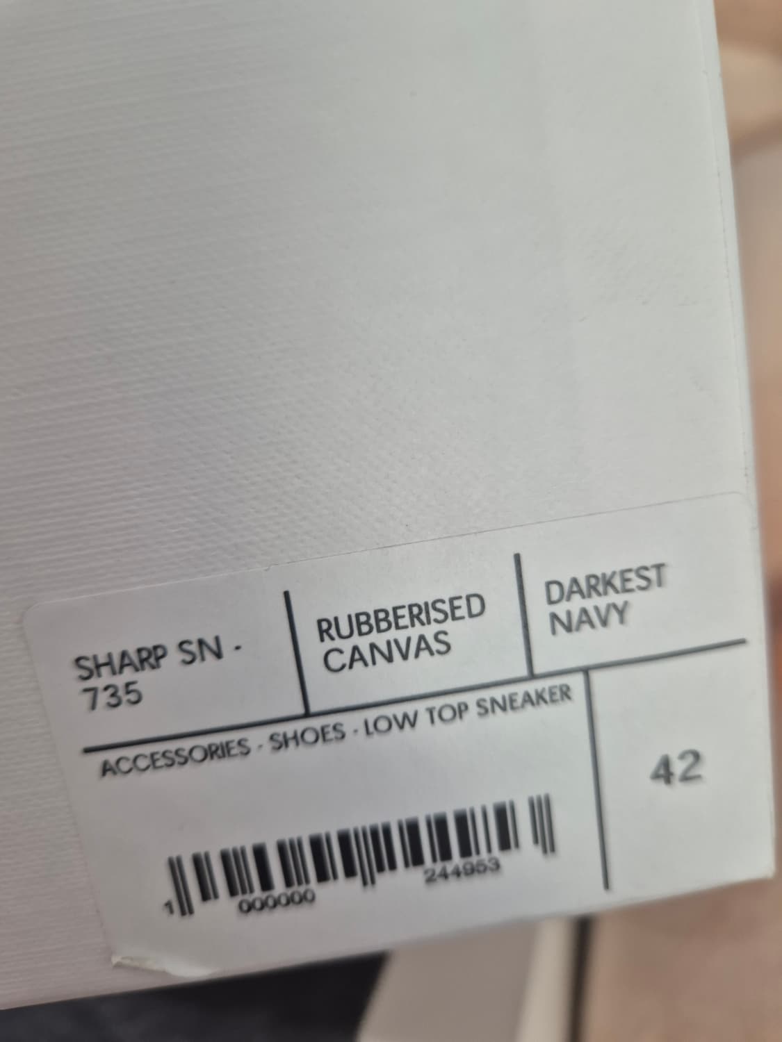 [새상품/42] 스튜디오니콜슨 샤프 캔버스 슈즈 다크이스트 네이비 상품이미지5