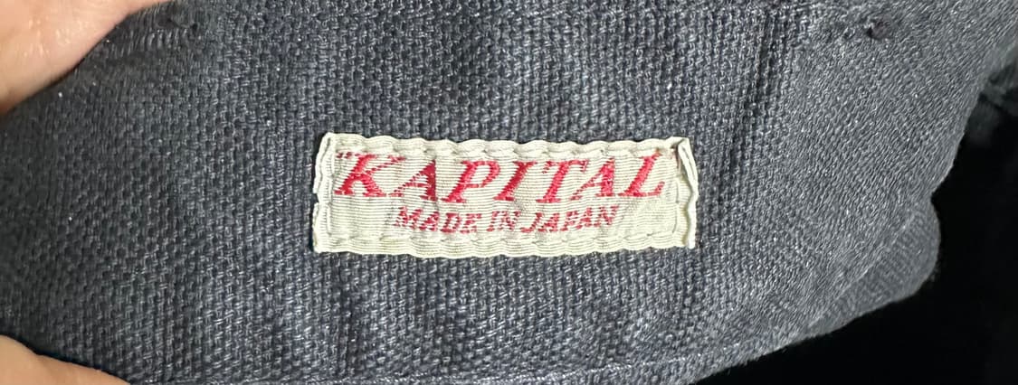 캐피탈 캔버스 링고맨 팬츠 블랙 상품이미지4