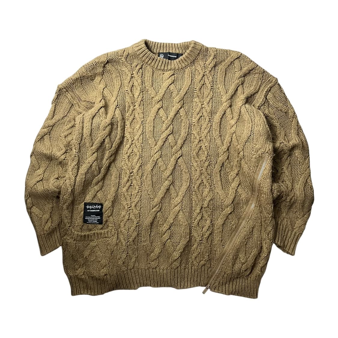 [GU×UNDERCOVER] 지유 언더커버 집업 케이블 니트 상품이미지1