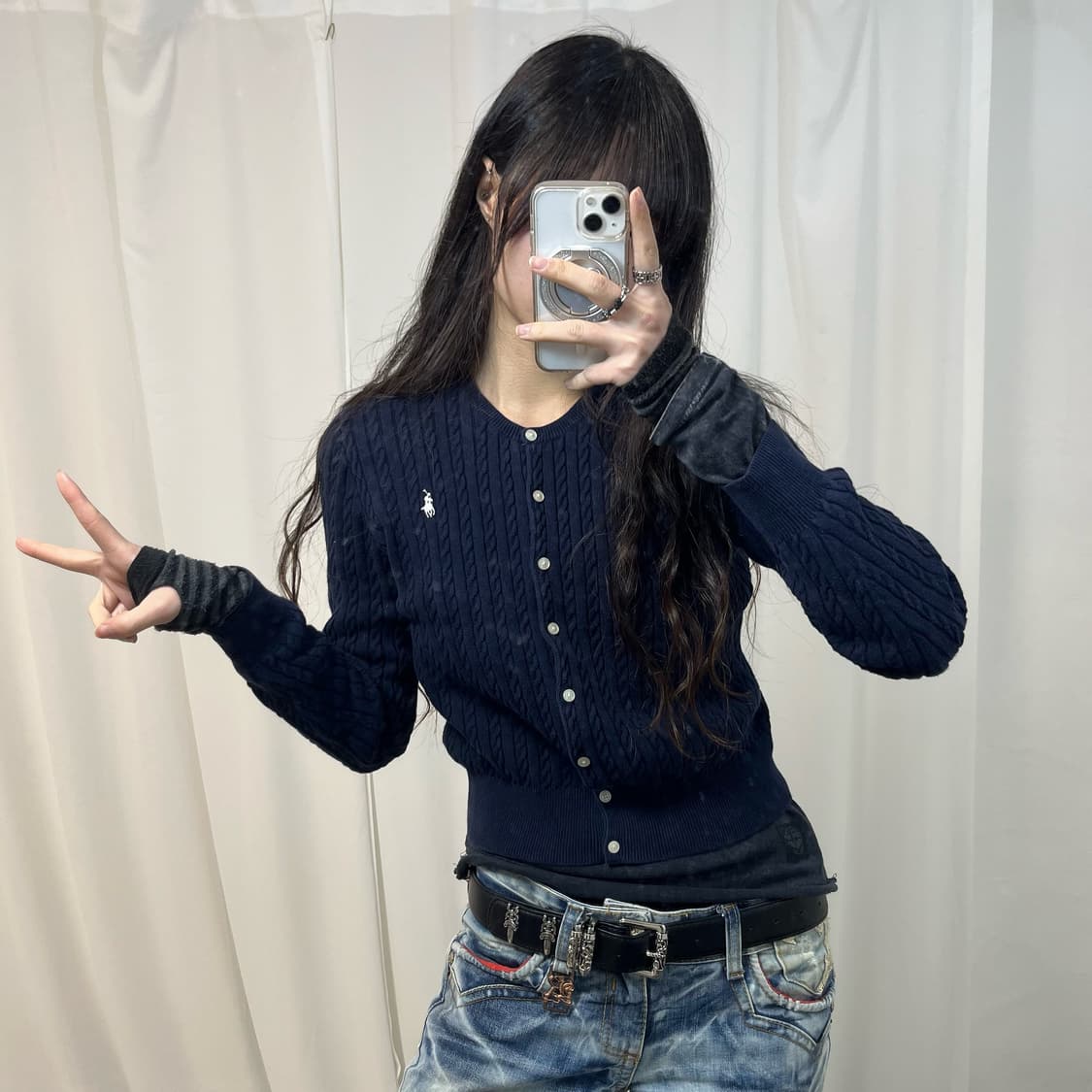 Polo Knit Cardigan 상품이미지3