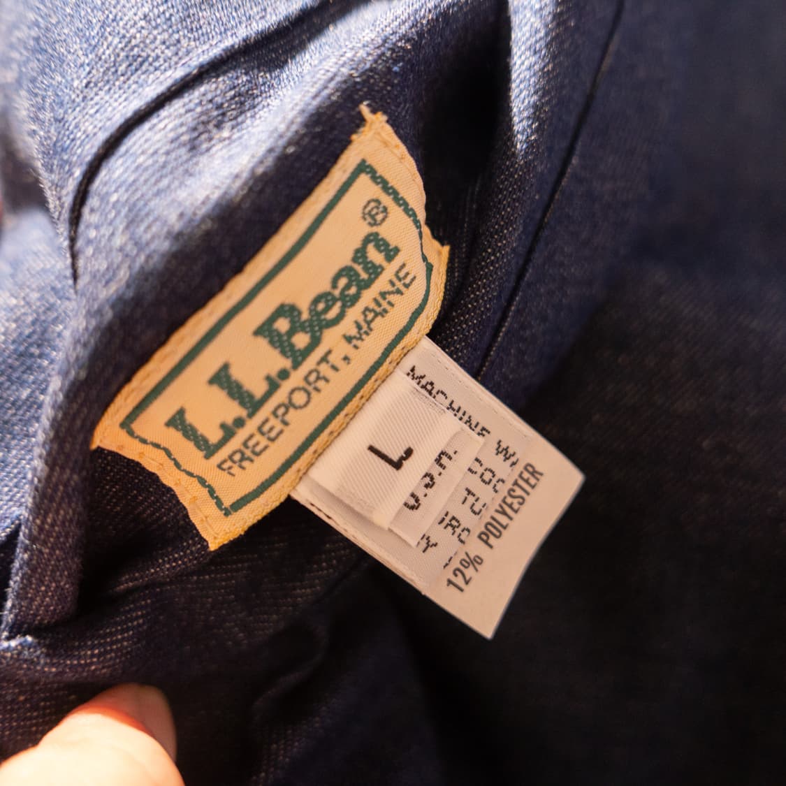 80s LLBean Denim Corduroy Reversible JK 상품이미지9