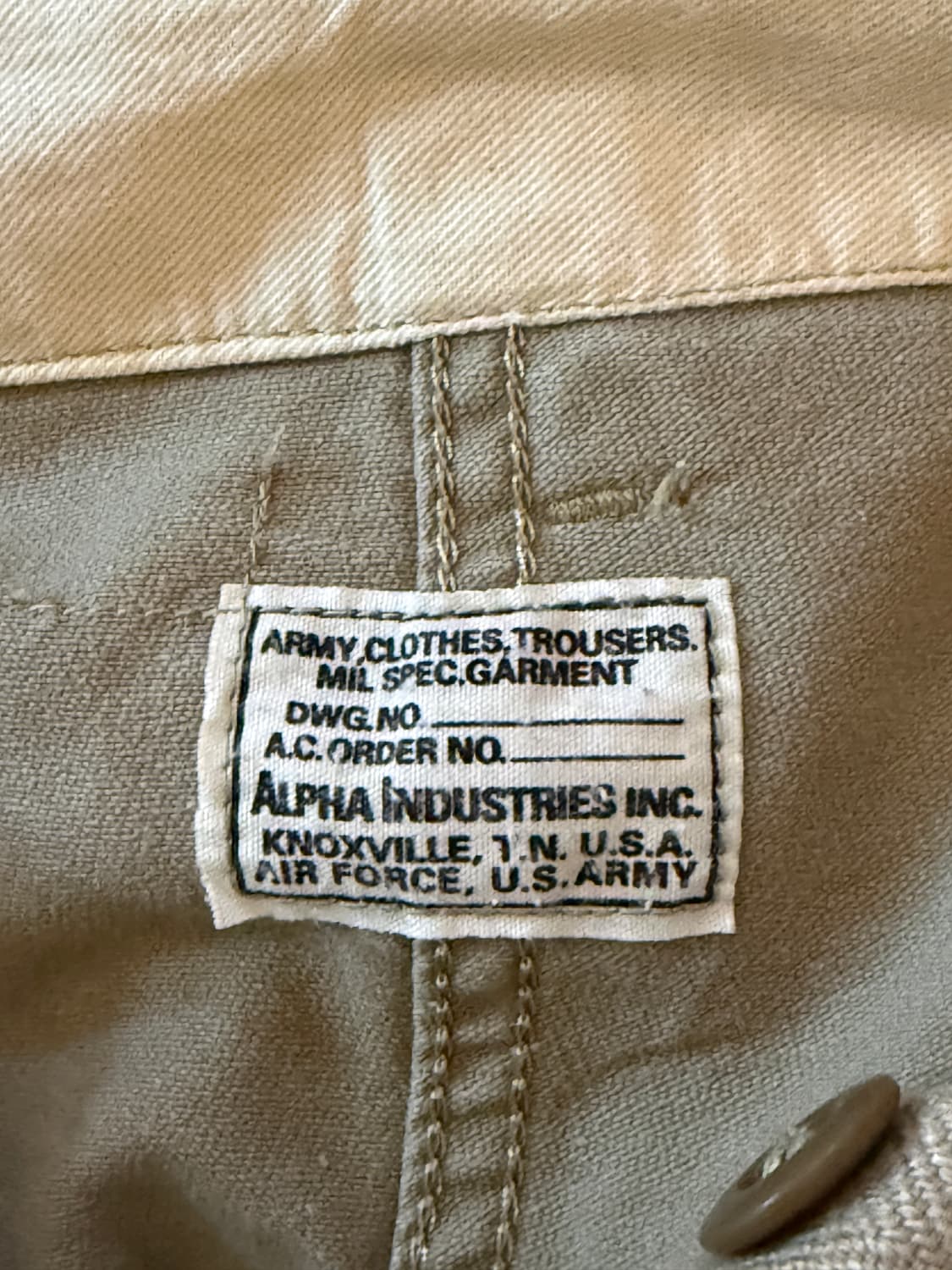 Alpha Industries M-65 TYPE TROUSERS 34 상품이미지2