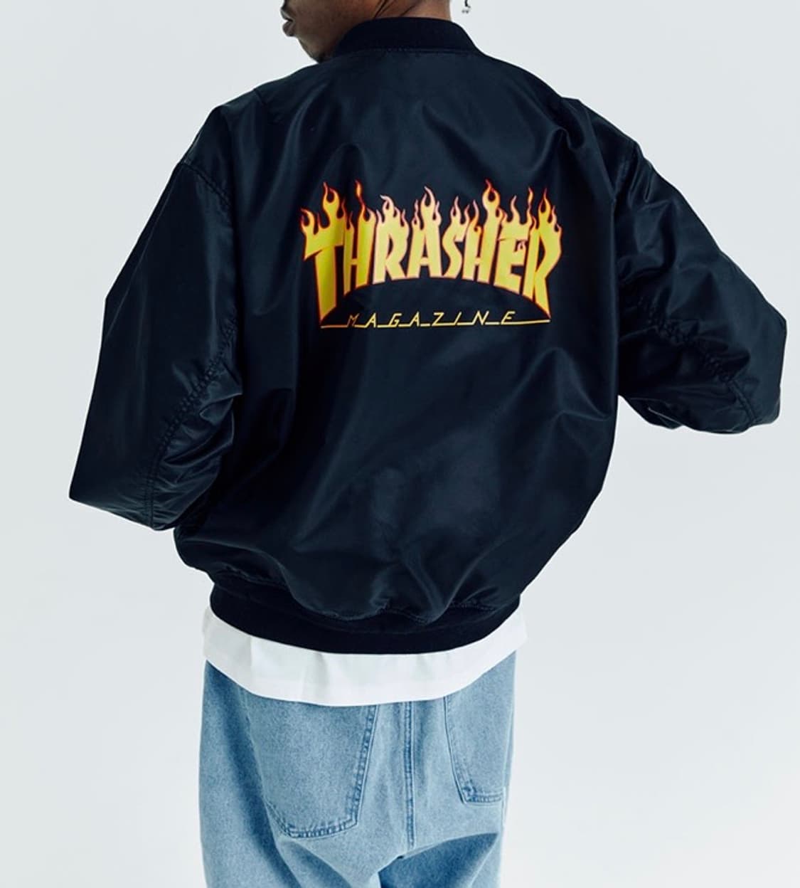 [XL] 트래셔(Thrasher, 트레셔) MA1 마원 점퍼 자켓 / 블 상품이미지1