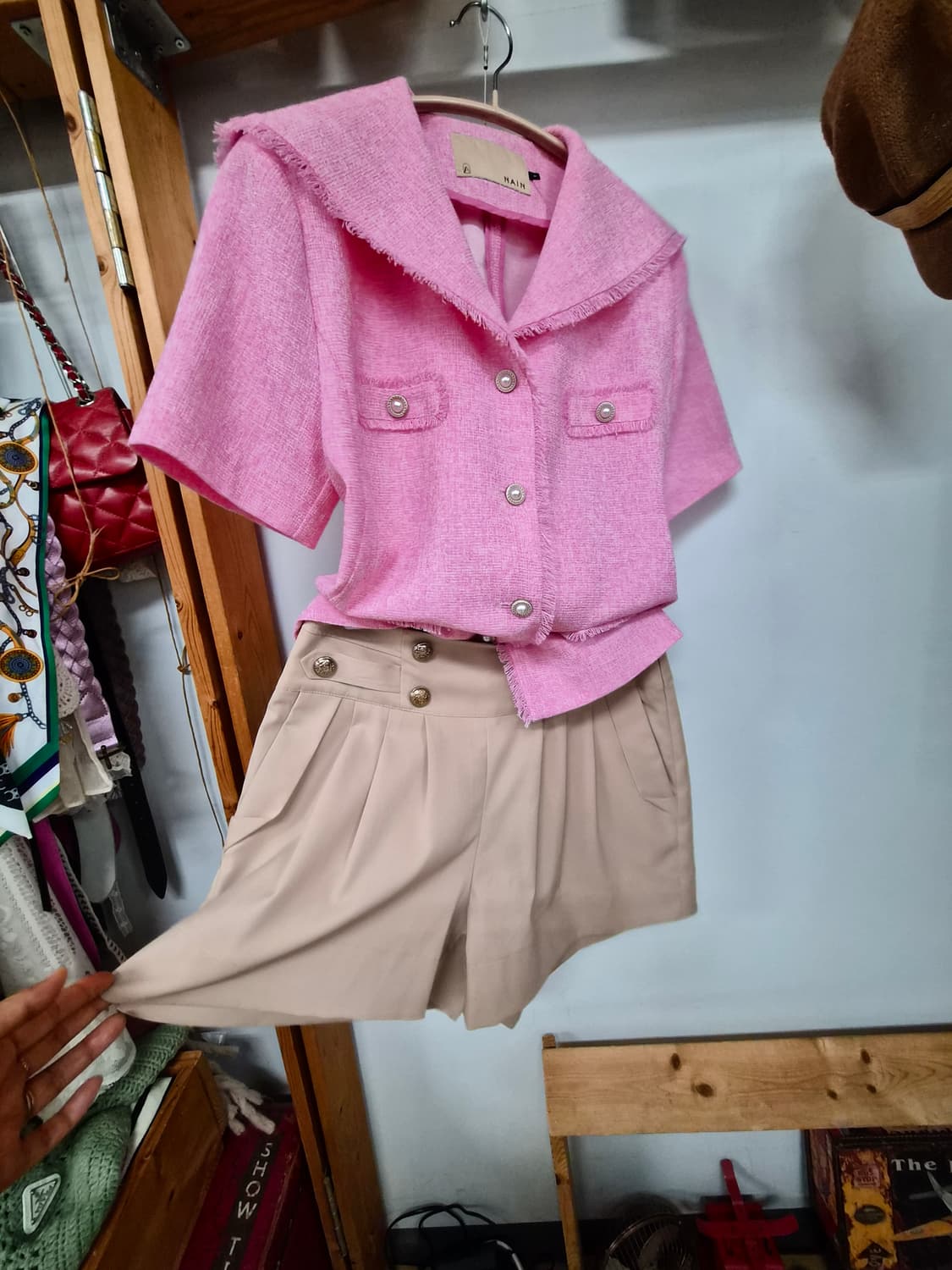 나인 쎄일러 여름 트위드 반팔자켓 상품이미지4